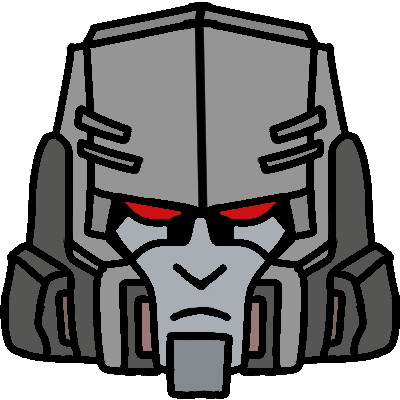 The head of Megatron as designed by Alex Milne.